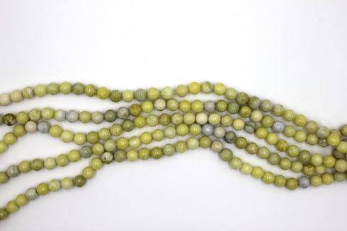 Lemon Jasper Gemstone Beads, 8mm, Round